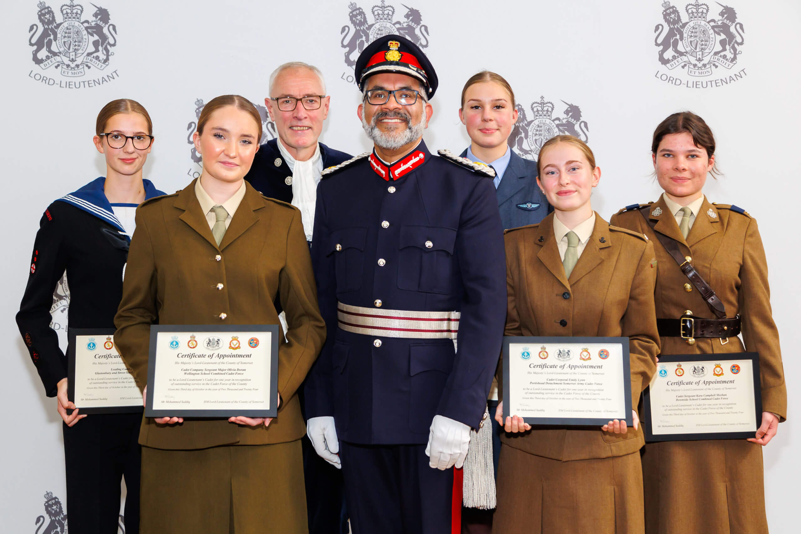 The Lord-Lieutenant’s Cadets for 2024 – 2025